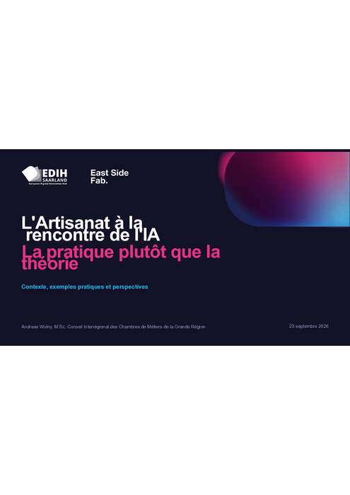 Keynote - L'Artisanat à la rencontre de l'IA